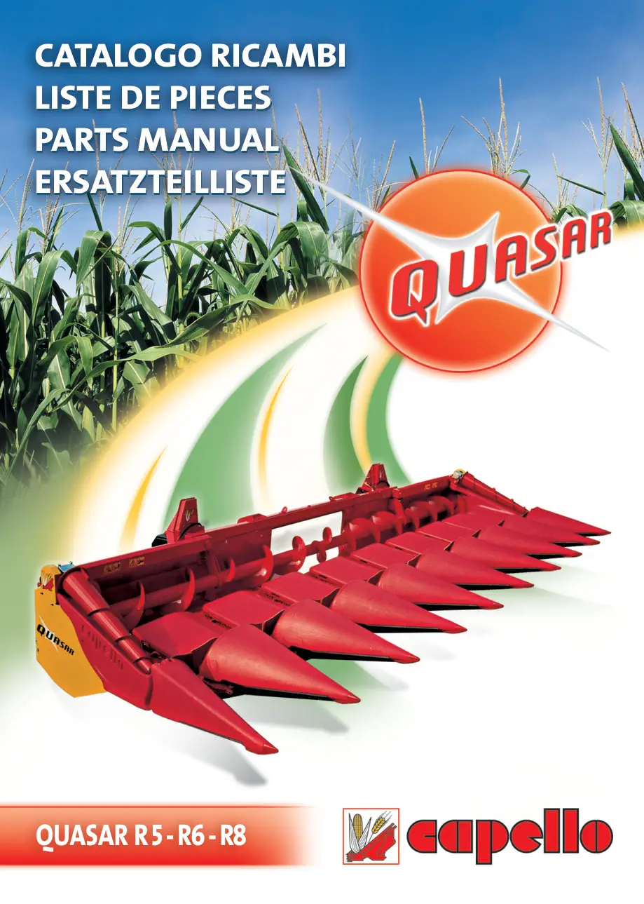 Capello Quasar R5 R6 R8 Parts Manual