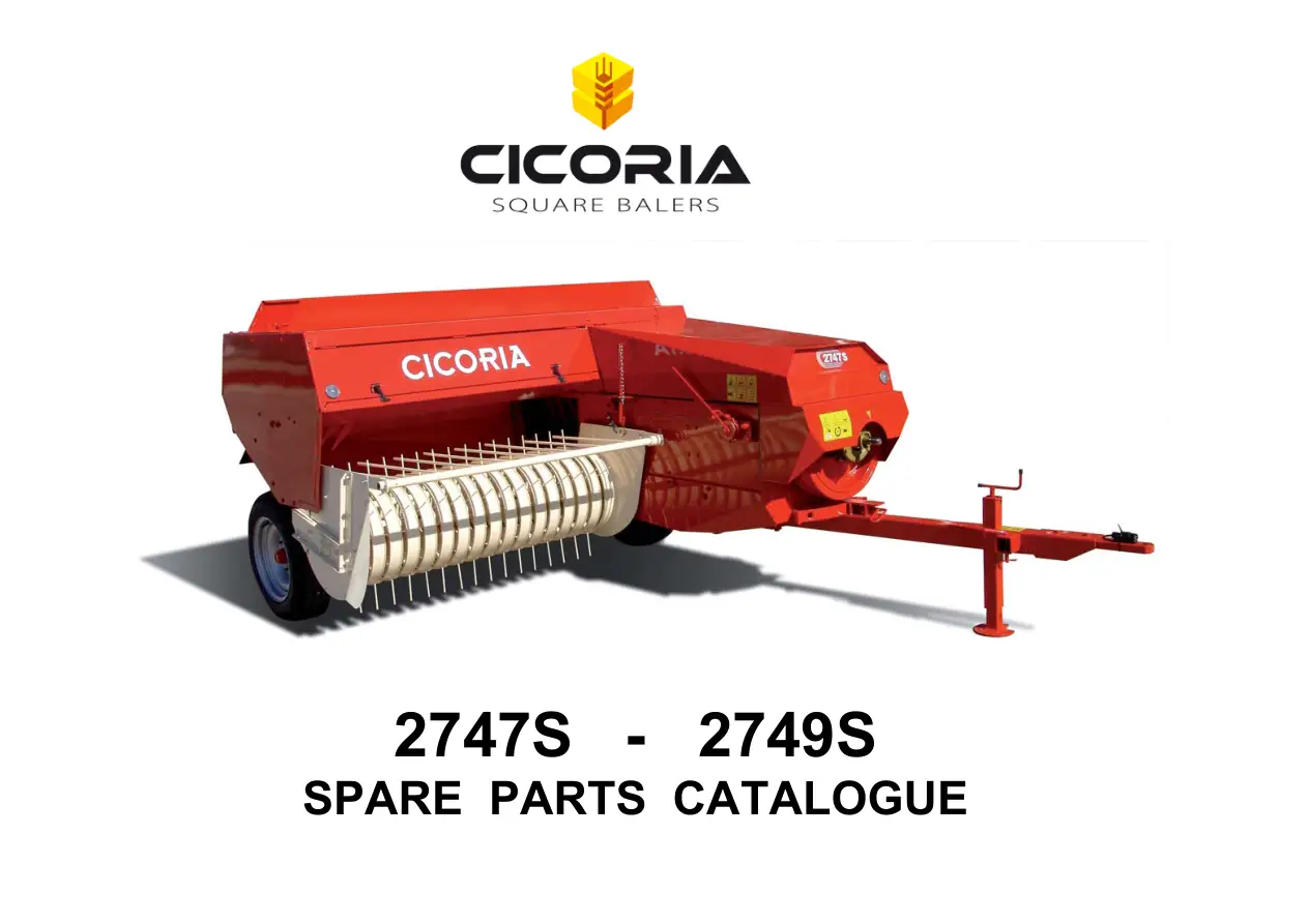 Cicoria 2747S 2749S Parts Manual