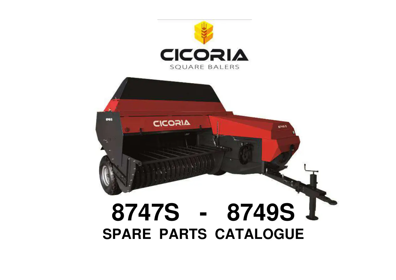 Cicoria 8747S 8749S Parts Manual