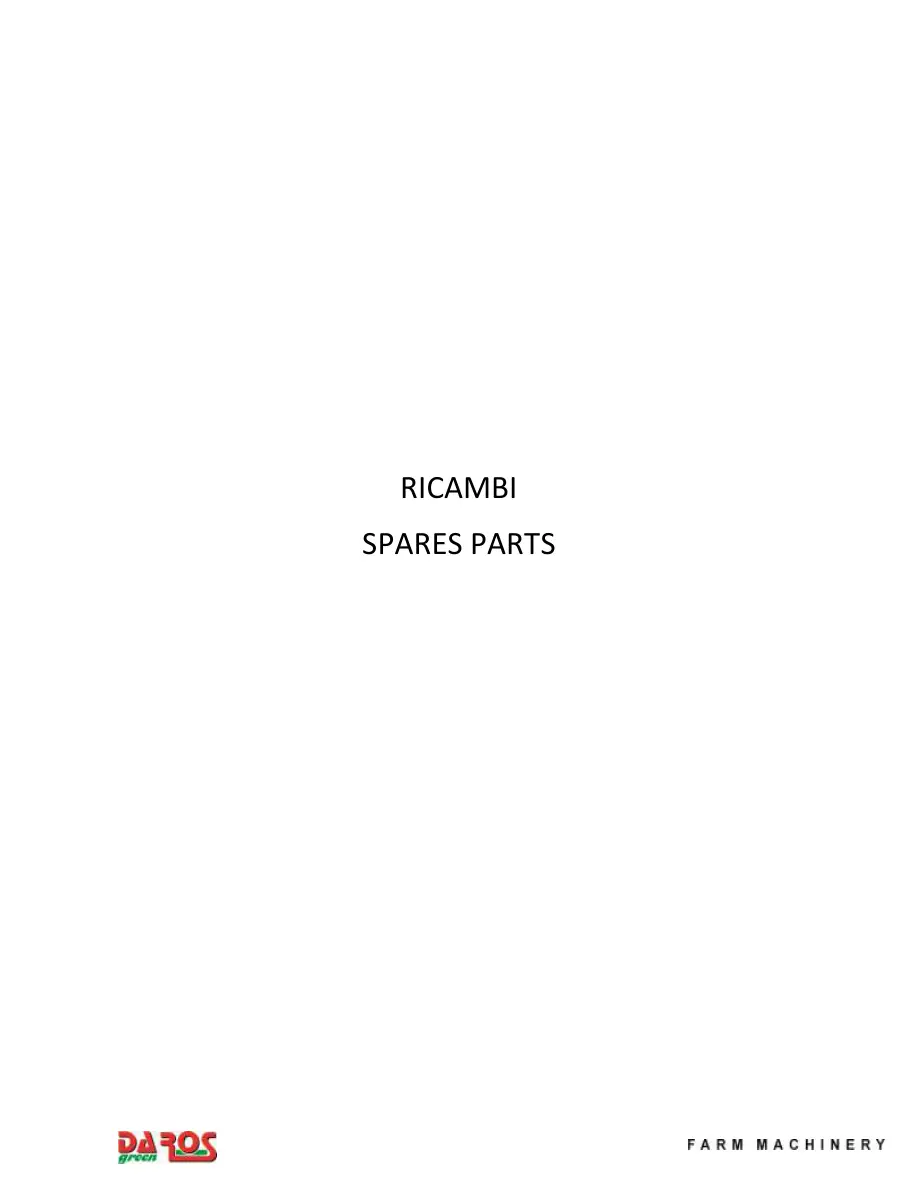 DaRos Gr430Rcm Gr460Rcm 2015 Parts Manual