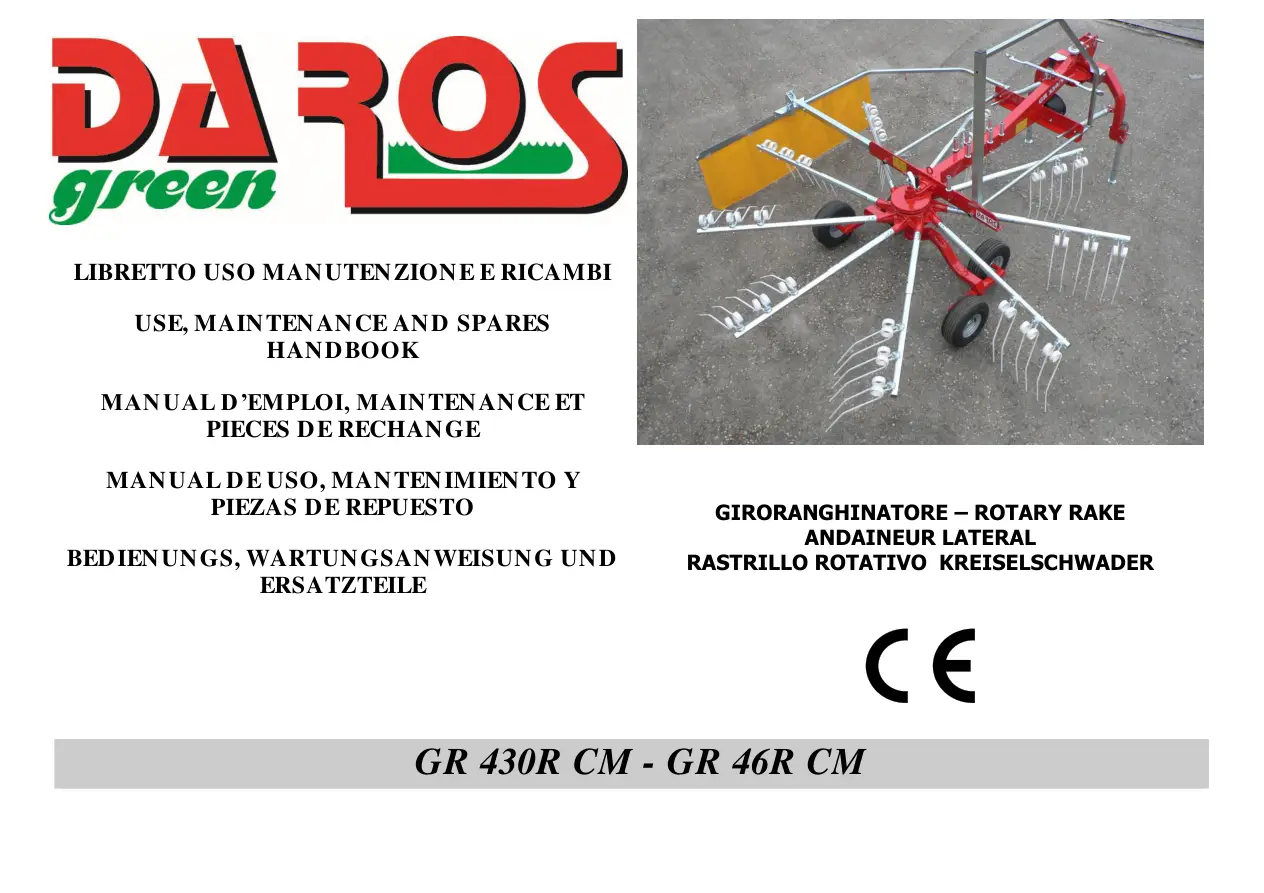 DaRos Gr430Rcm Gr46Rcm Use