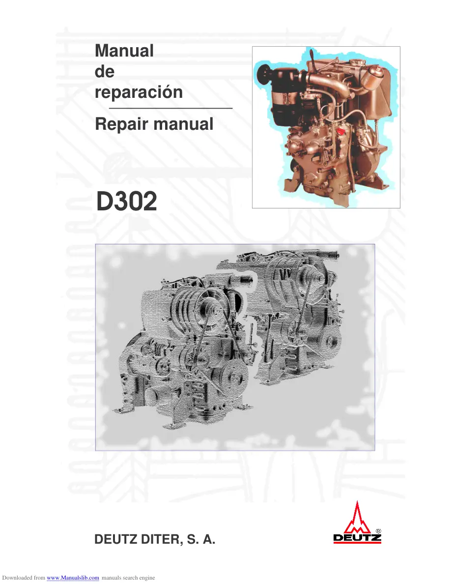 Diter Deutz D302 Service Manual
