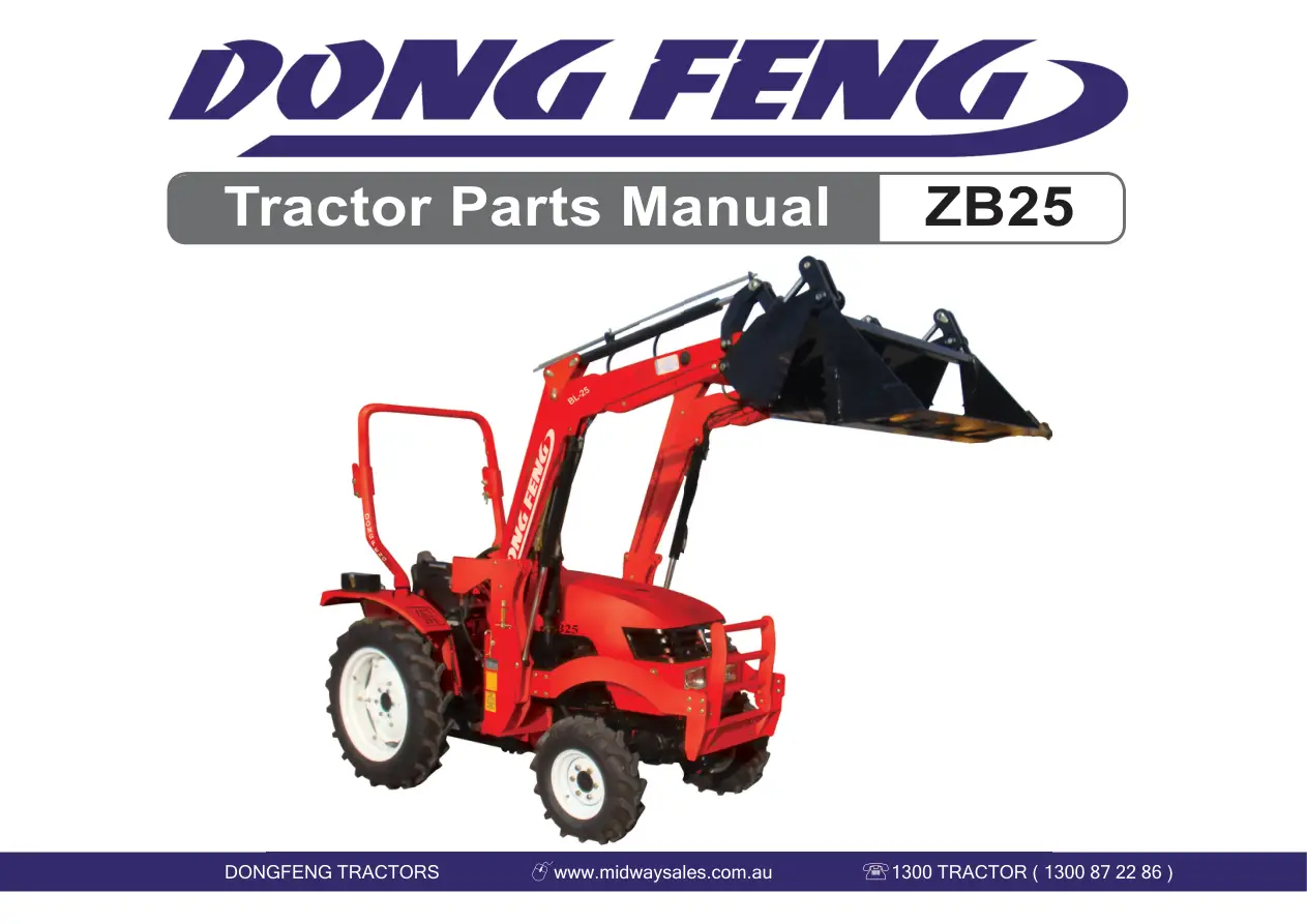 DongFeng Zb25 Parts Manual