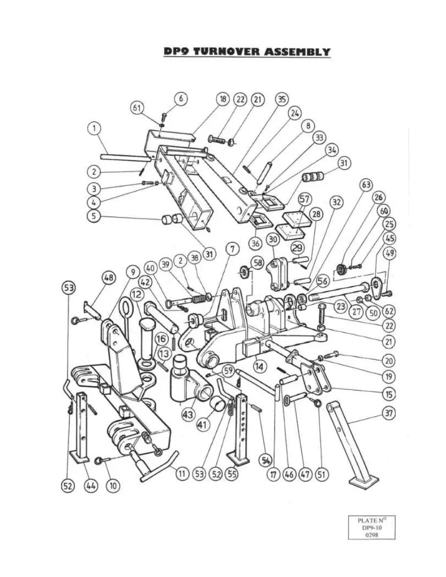 Dowdeswell Dp9 Mk3 (1997 1999) 1999 Parts Manual