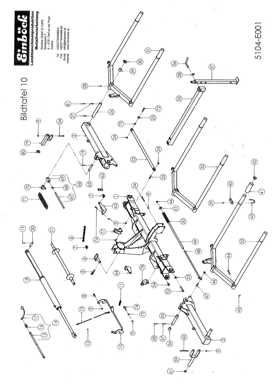 Einbock Aerostar 4.5M 5M Parts Manual