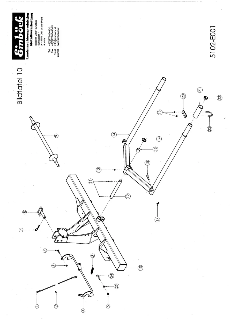 Einbock Hackstriegel Aerostar 1.5M 2M Parts Manual