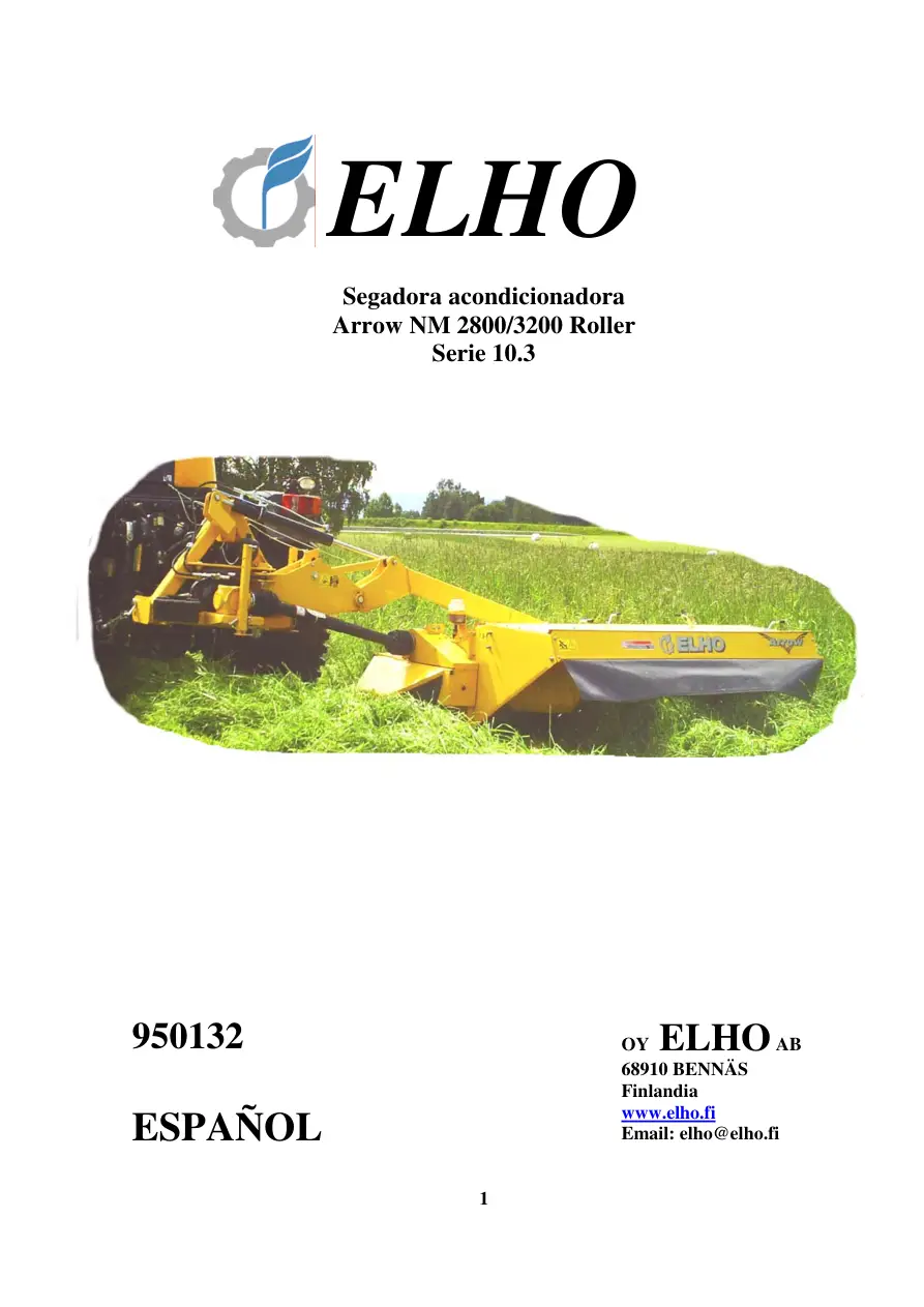Elho Arrow Nm 2800 3200 10.3 Operators Manual