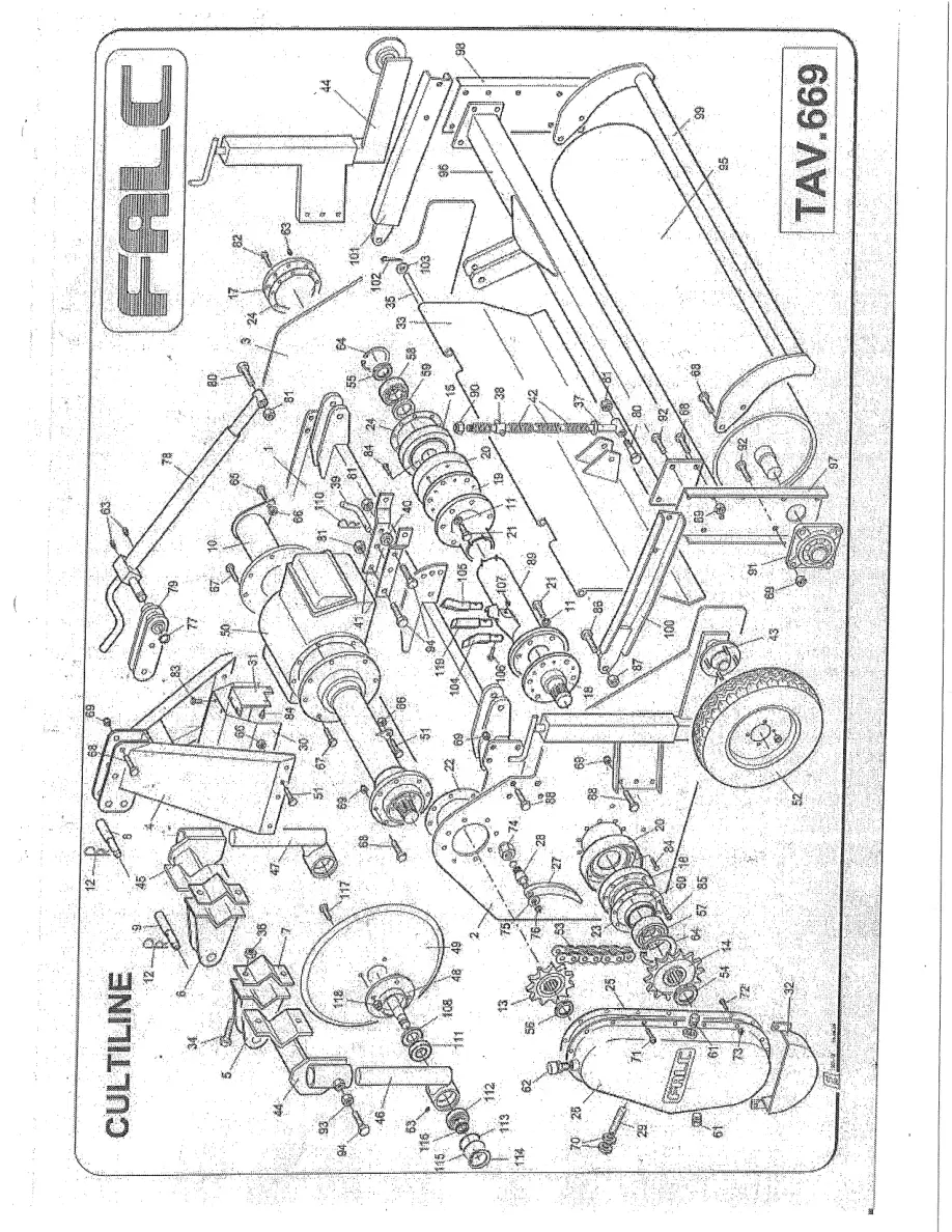 Falc Cultiline Parts Manual