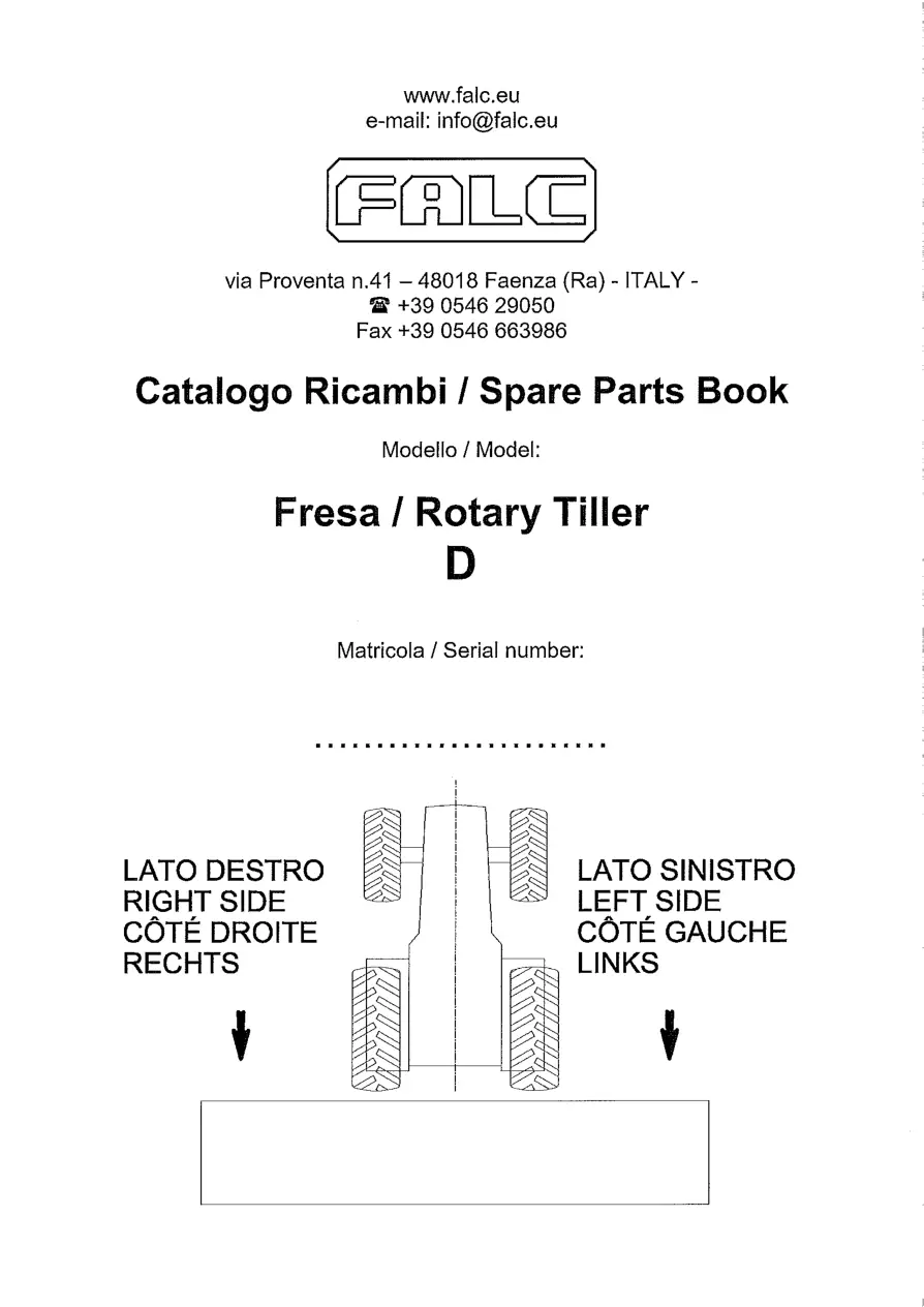 Falc D Parts Manual
