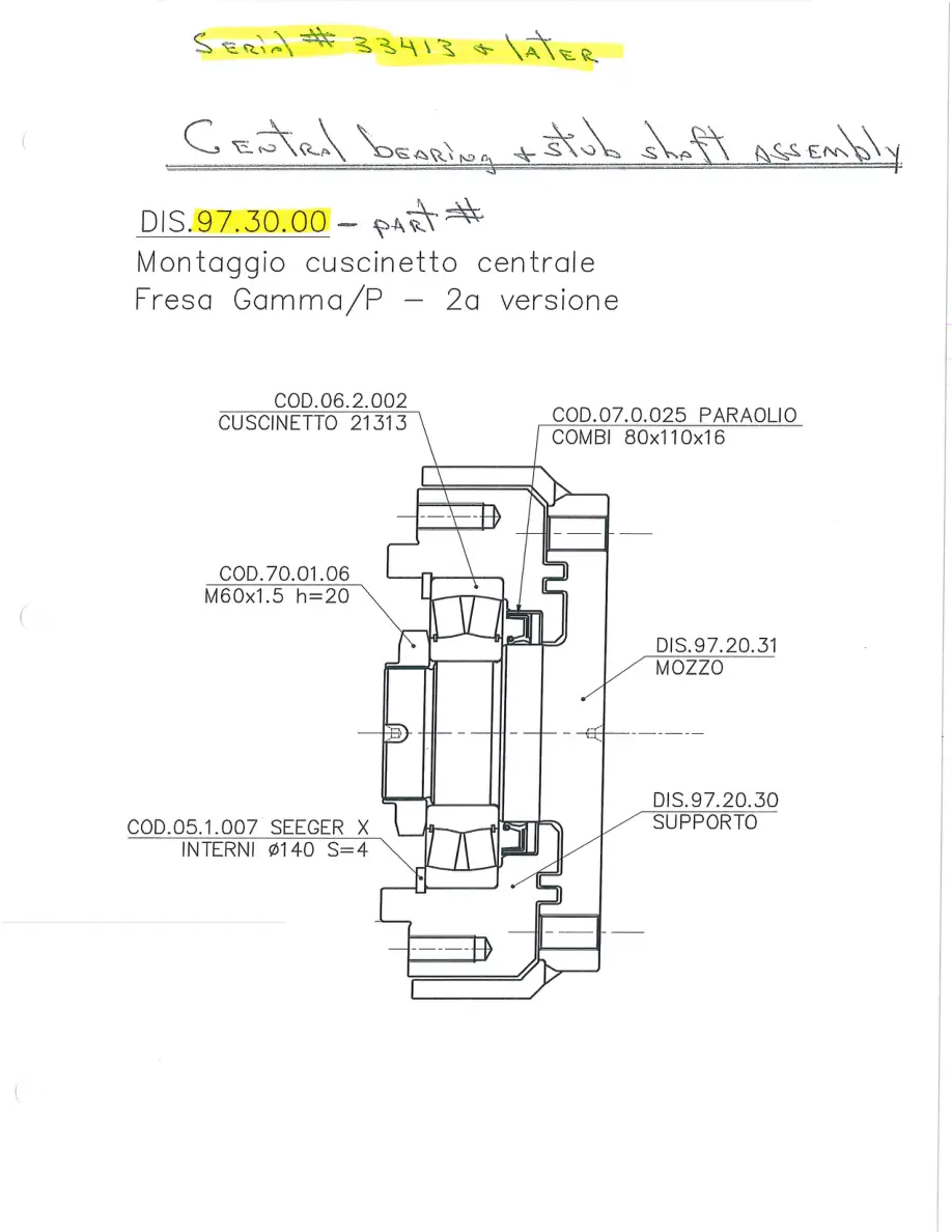 Falc Gamma 800 Parts Manual