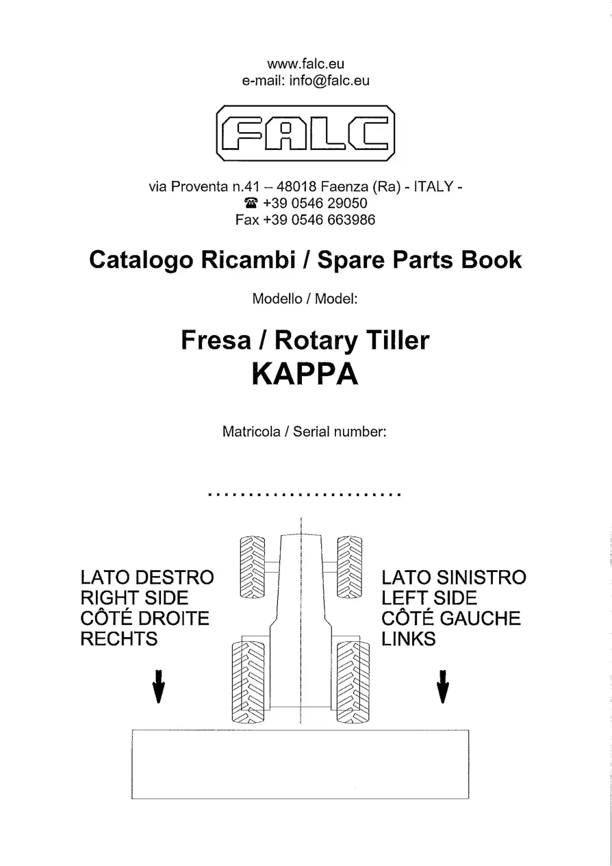 Falc Kappa Parts Manual