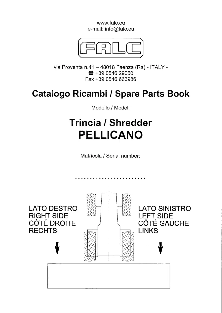 Falc Pellicano Parts Manual