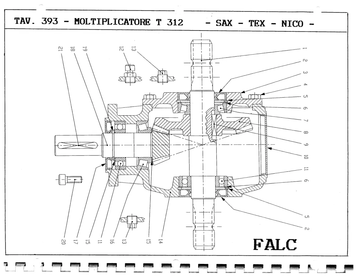 Falc Sax 1600 Parts Manual