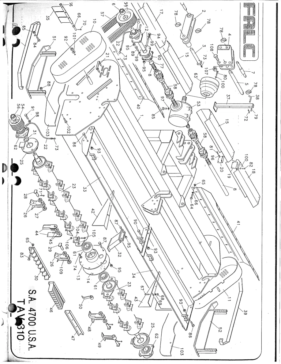 Falc Alce 4700 Parts Manual