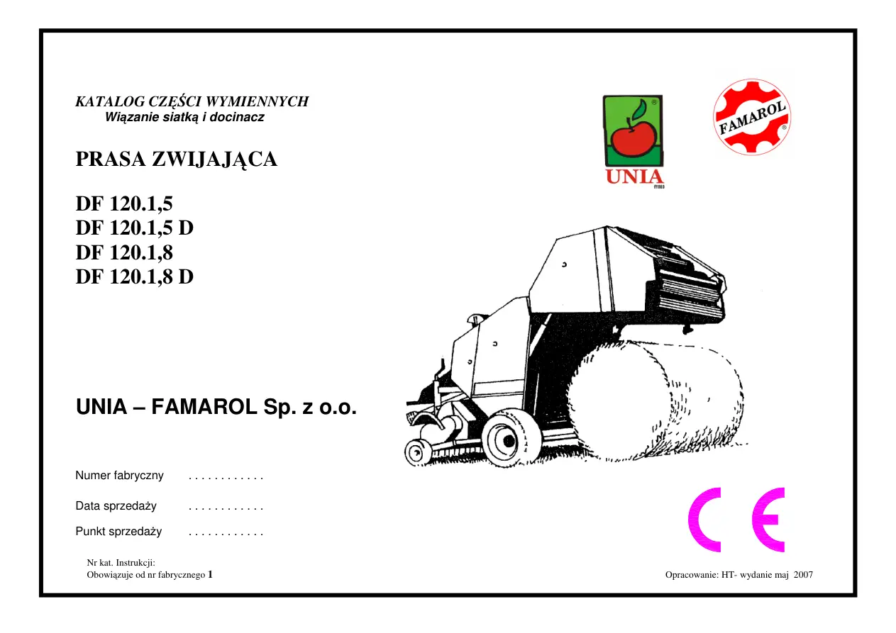 Famarol Df 120 1.5 1.8 Parts Manual