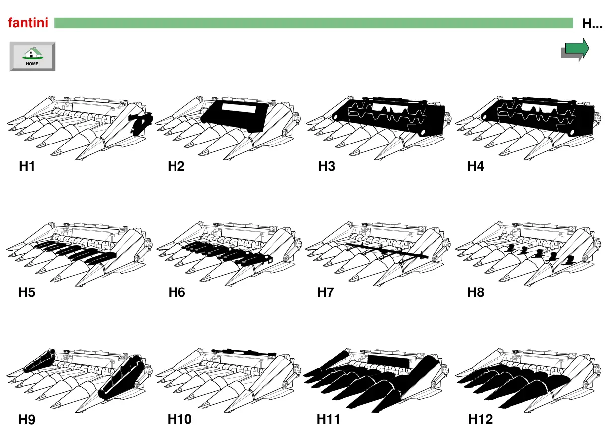 Fantini H1 H18 (Italian Russian) Parts Manual