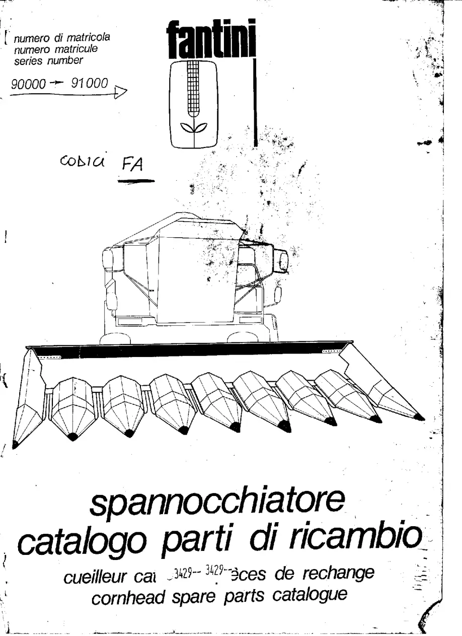 Fantini Spannocchiatori Cornhead Parts Manual