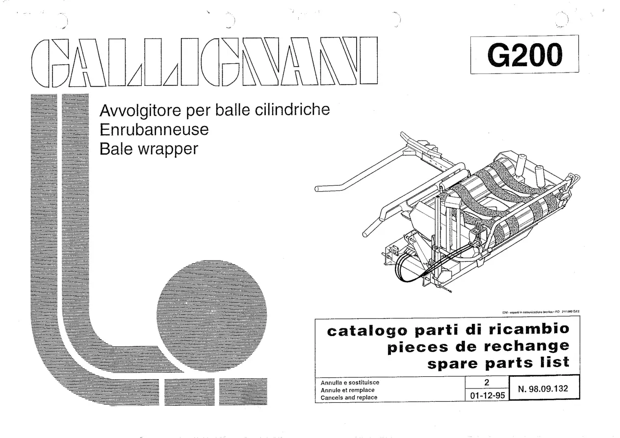 Gallignani G200 Parts Manual