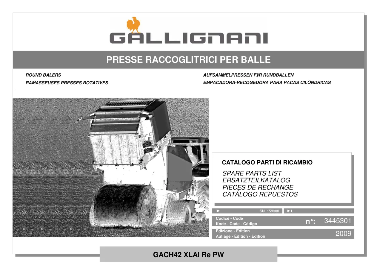 Gallignani Gach42 Parts Manual