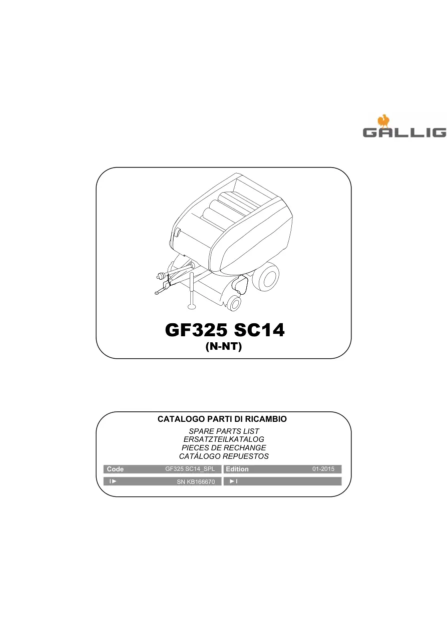 Gallignani Gf325 Sc14 Parts Manual