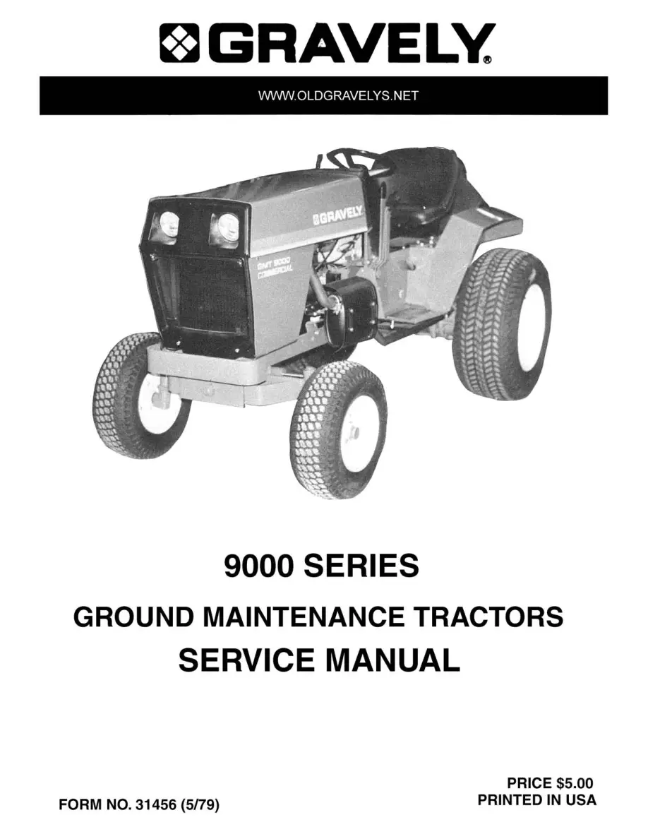 Gravely 9000 Service Manual