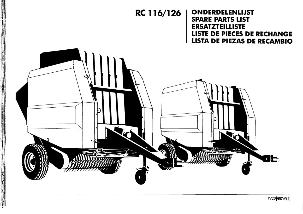 Greenland Rc116 Rc126 Parts Manual