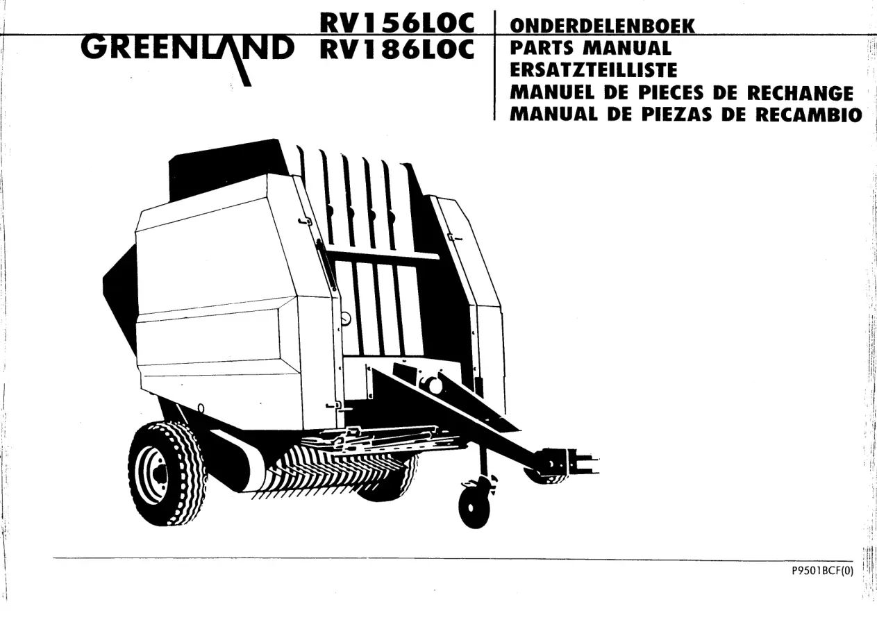 Greenland Rv156 Rv186 Parts Manual