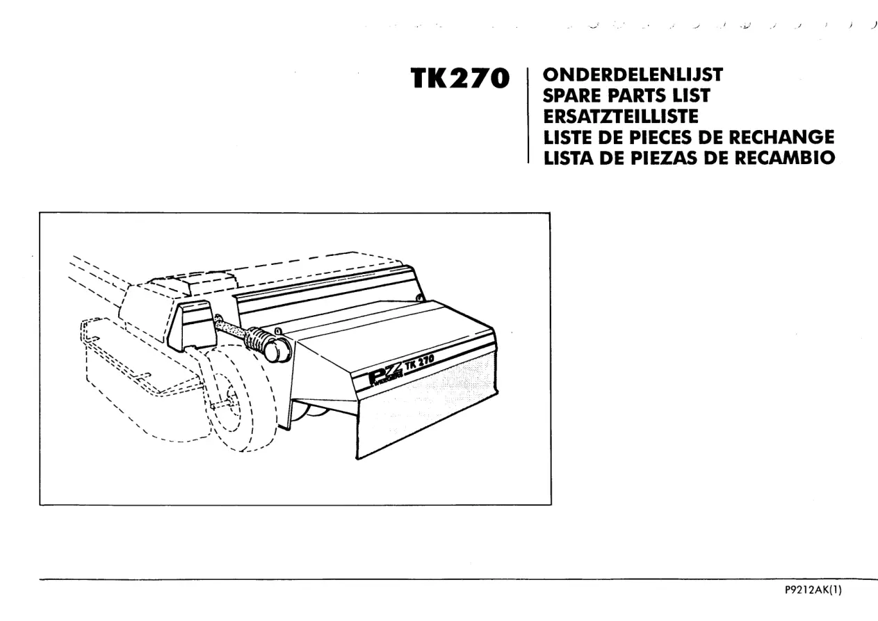 Greenland Tk270 Parts Manual