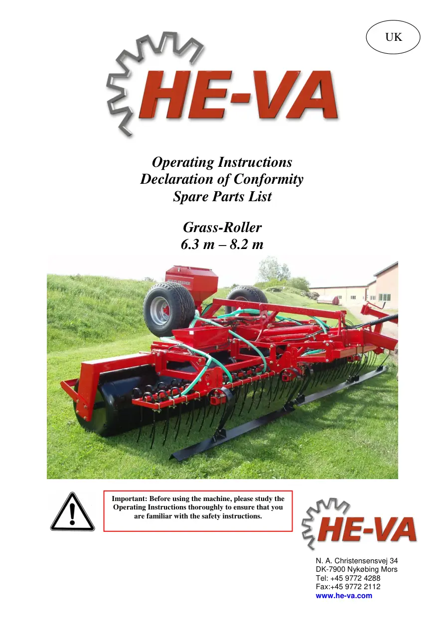 HE-VA He Va 6.3 8.2 Parts Manual
