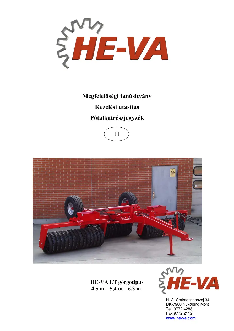 HE-VA He Va He Valt Parts Manual