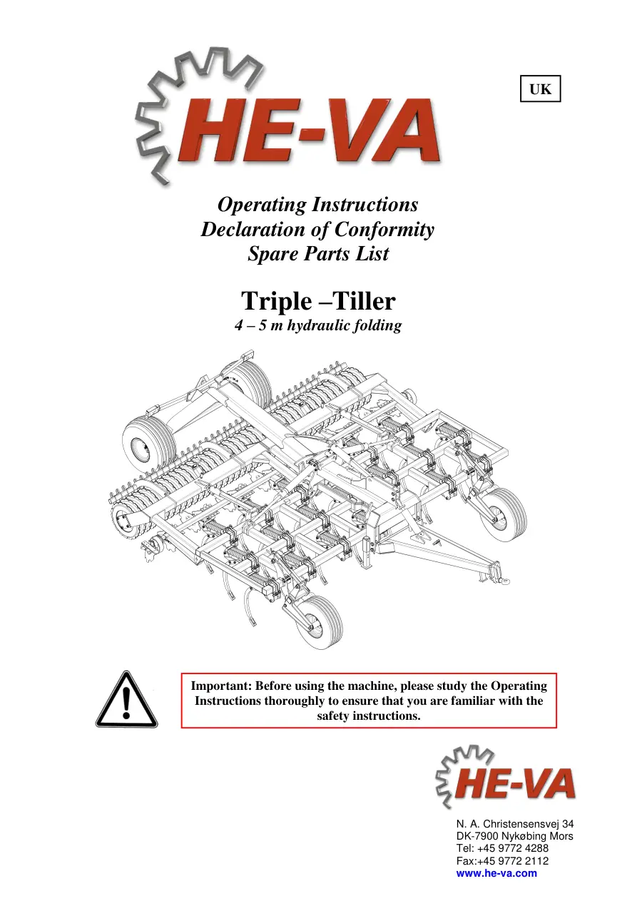 HE-VA He Va 4.0 5.0 Parts Manual