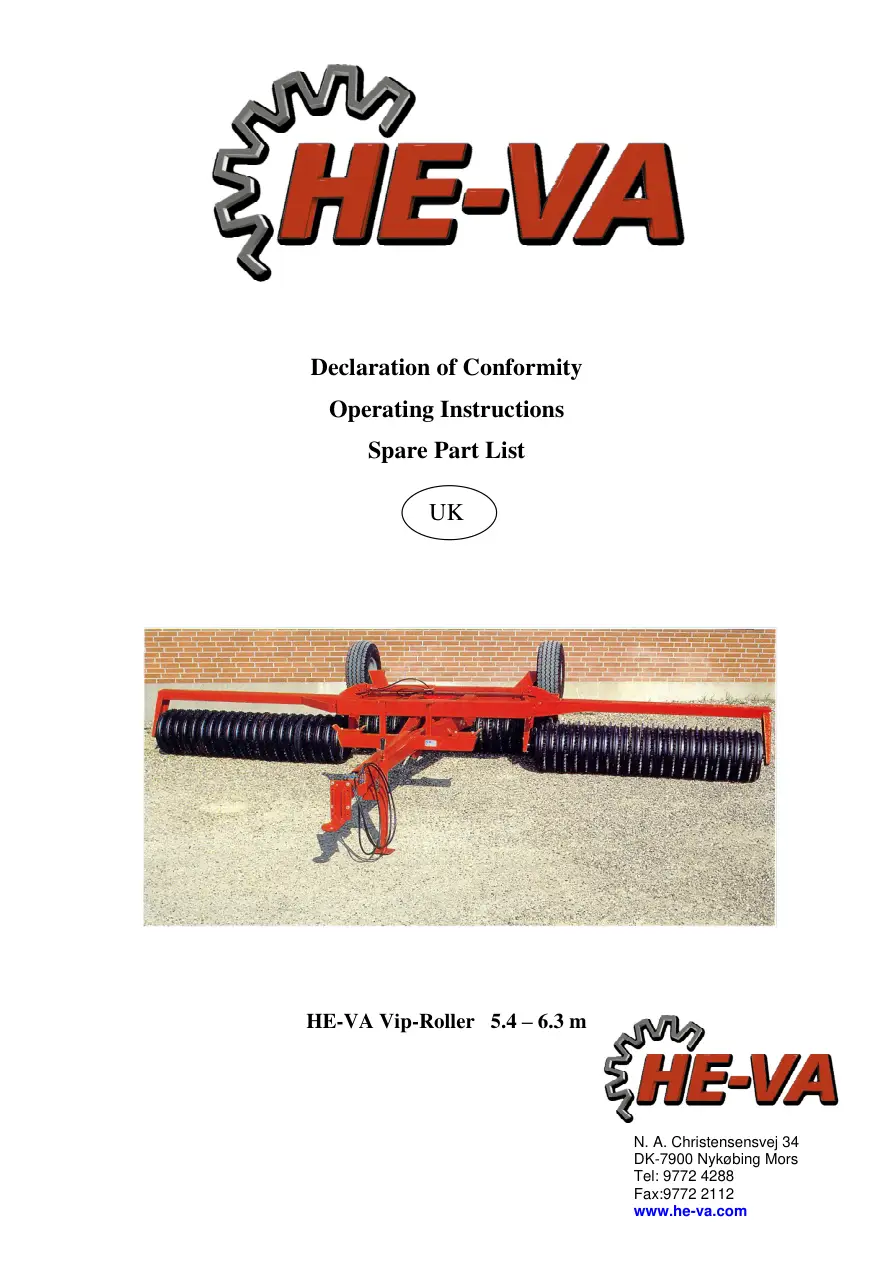HE-VA He Va Vip 5.4 6.3 Parts Manual