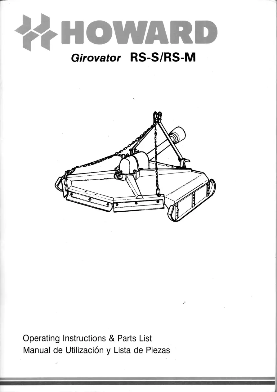 Howard Giravator Rss Rsm Parts Manual