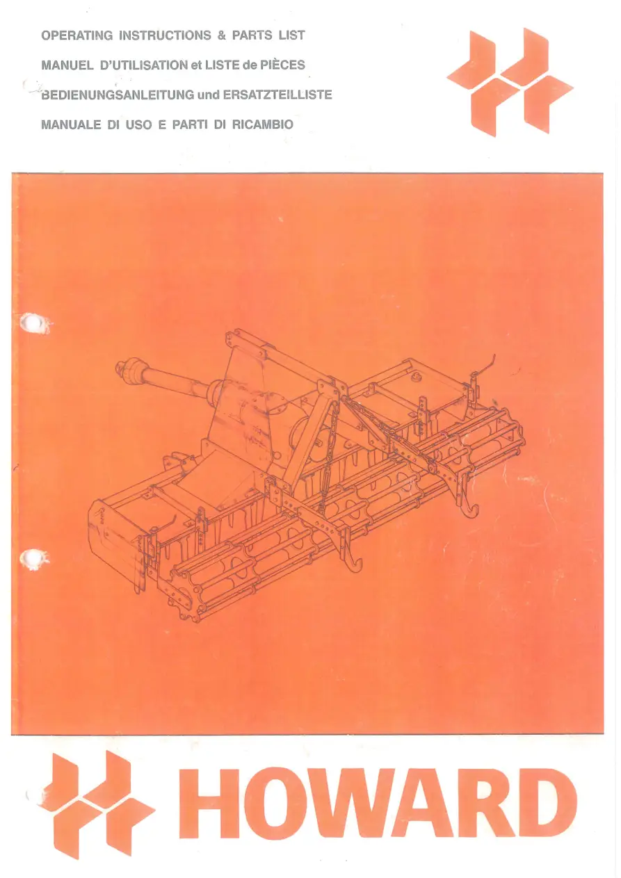 Howard Hk 250 300 Parts Manual
