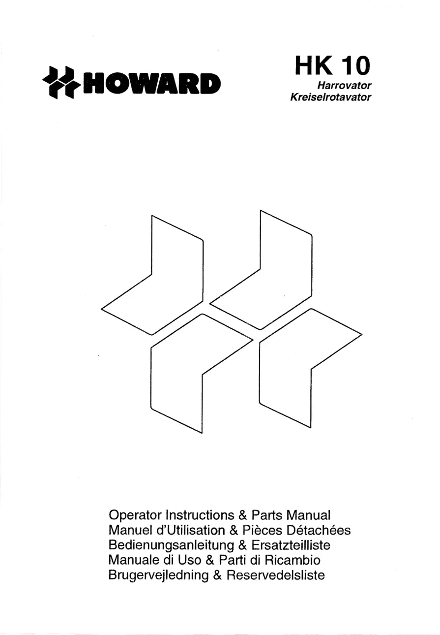 Howard Hk10 Parts Manual