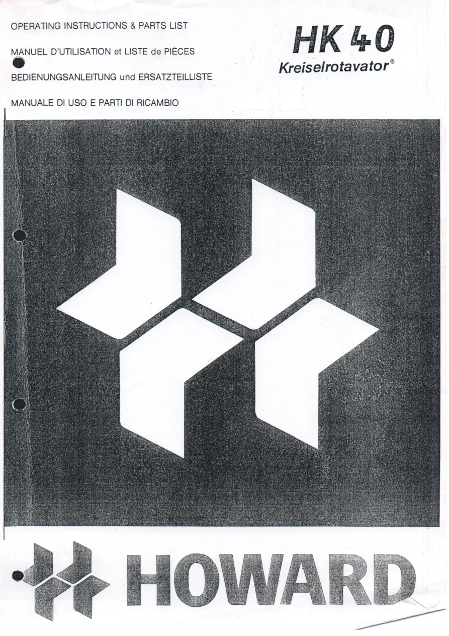 Howard Hk40 Parts Manual