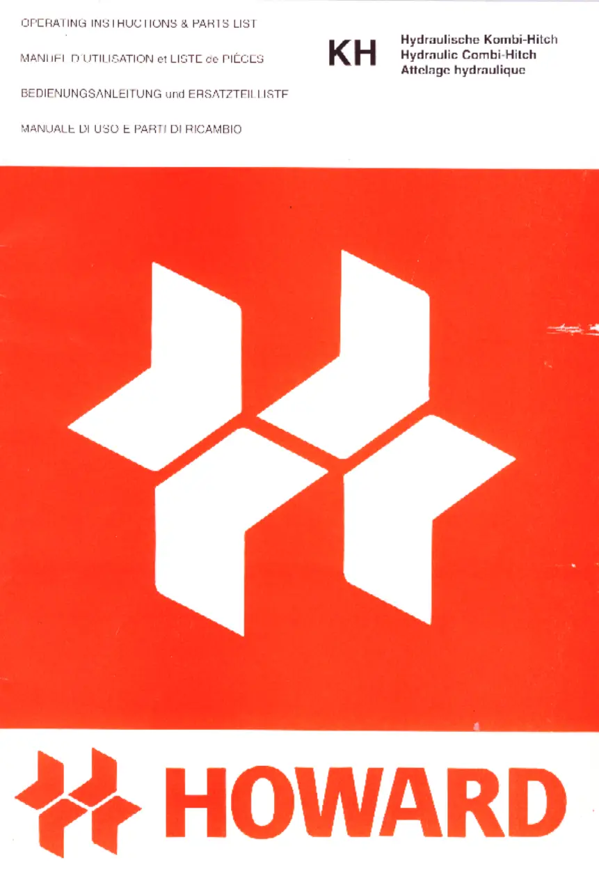 Howard Kombihitch Hk Parts Manual