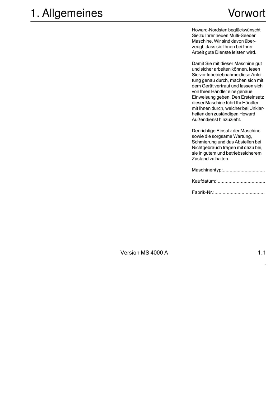 Howard Ms4000 Parts Manual