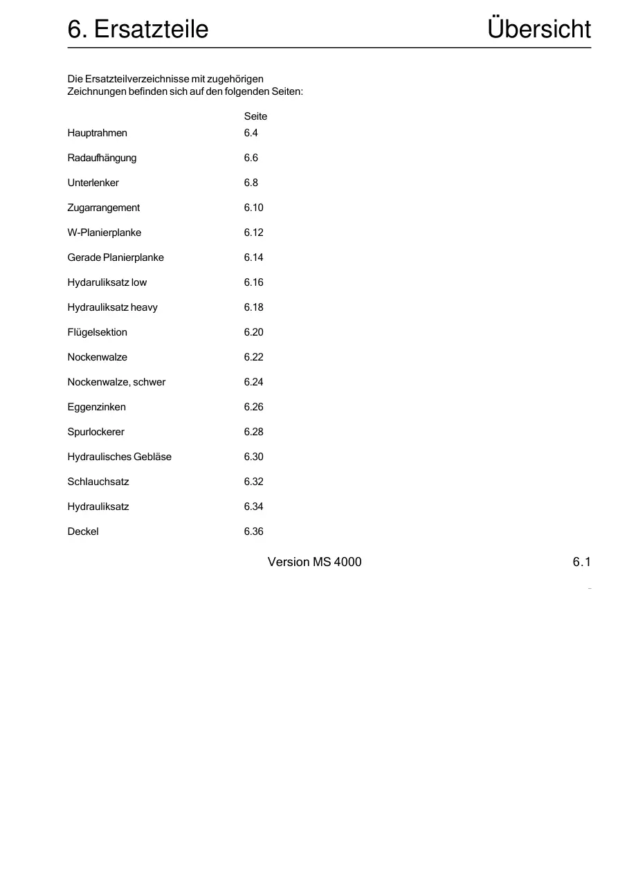 Howard Multipack Parts Manual