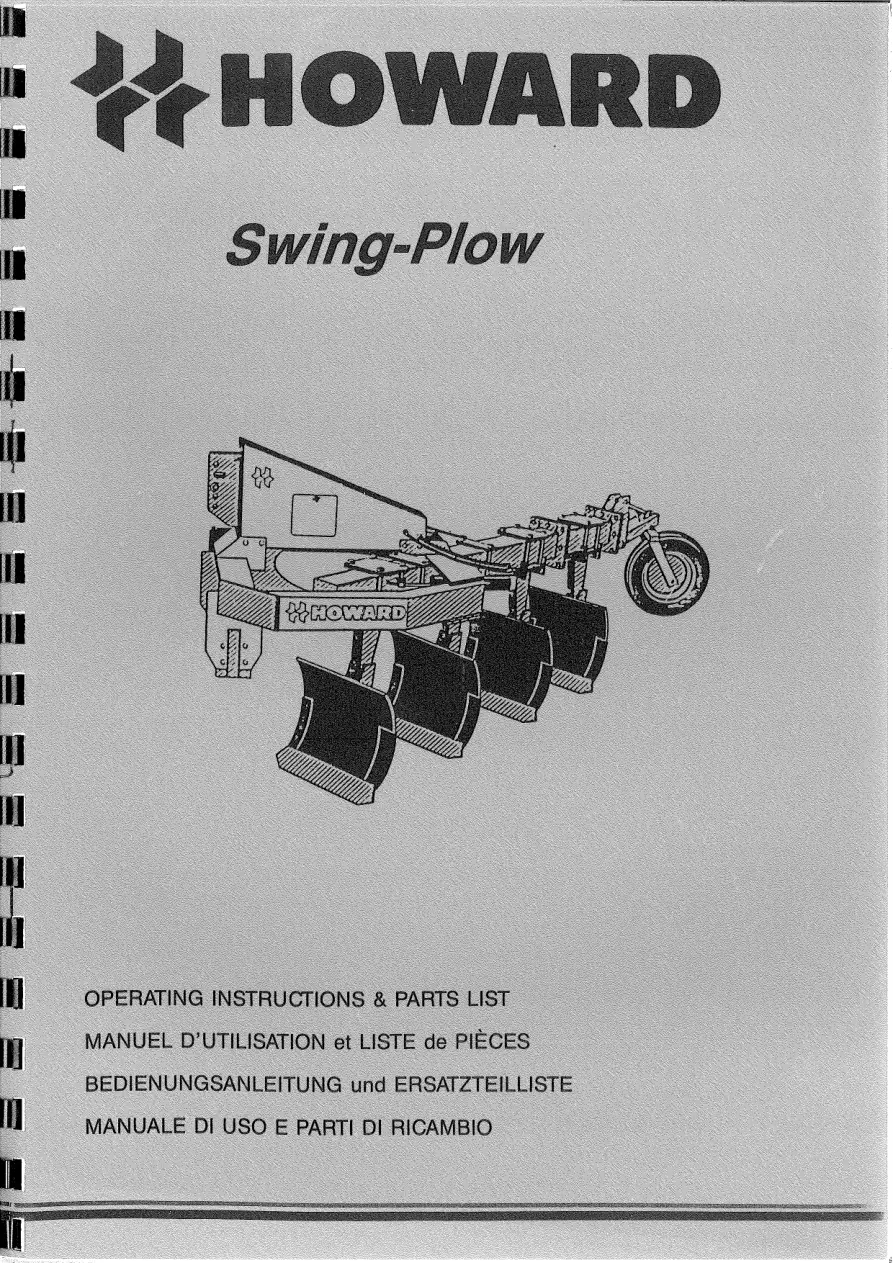 Howard Plow Parts Manual