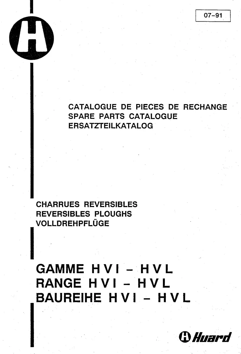 Huard Hvi Hvl Parts Manual