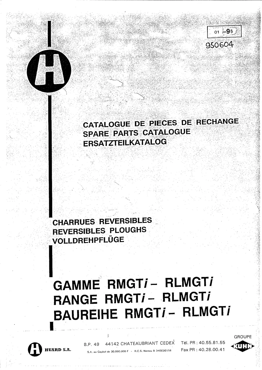 Huard Rmgti Rlmgti Parts Manual