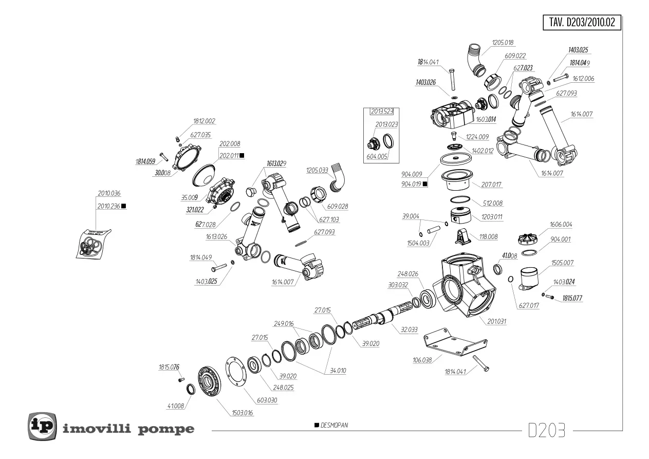 Imovilli D203 Parts Manual