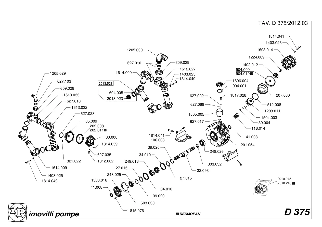 Imovilli D375 Parts Manual