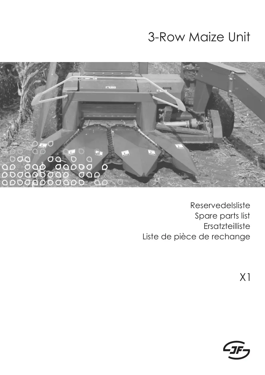 JF Stoll 3 Parts Manual