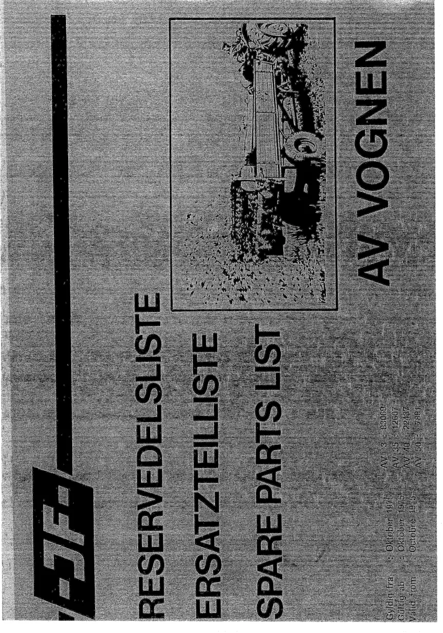 JF Stoll Av 3 35 40 50 Parts Manual