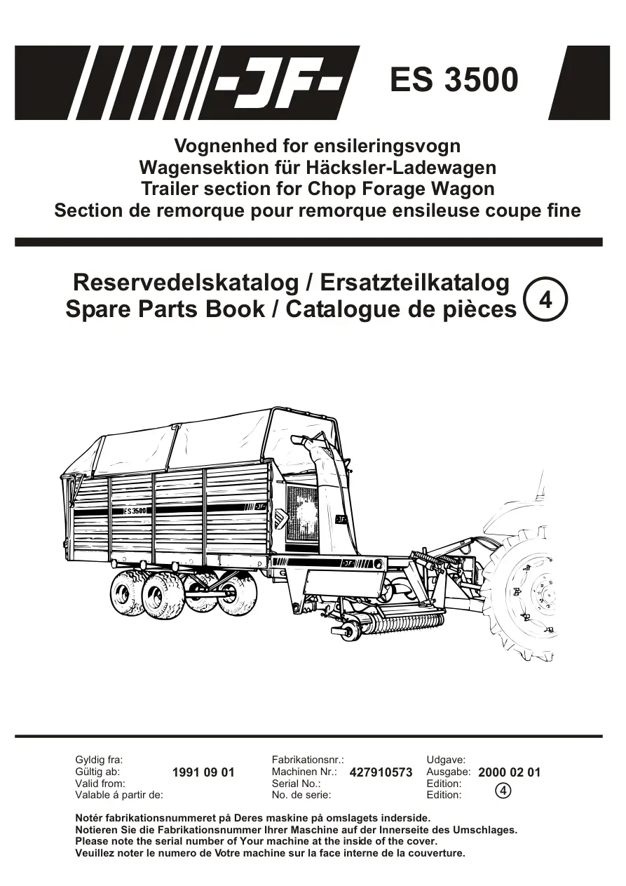 JF Stoll Es 3500 Vs Parts Manual
