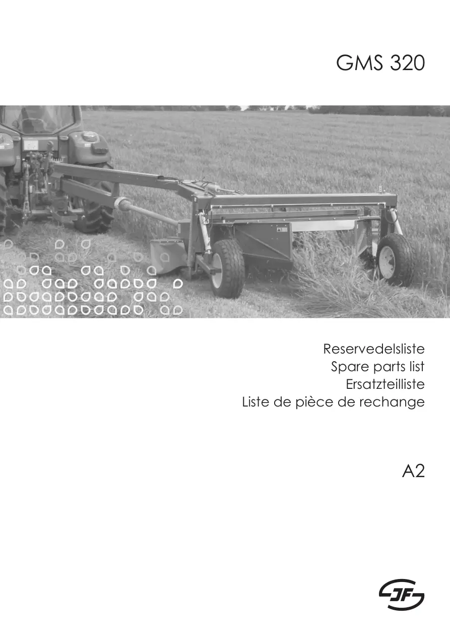 JF Stoll Gms 320 2012 2012 Parts Manual