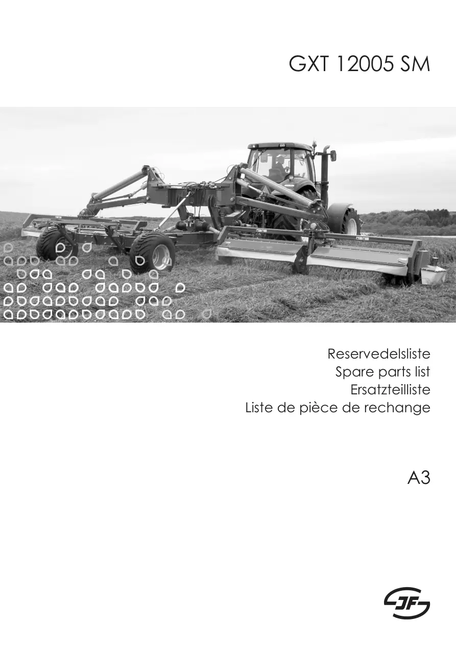 JF Stoll Gxt 12005 Mower 2010 Parts Manual