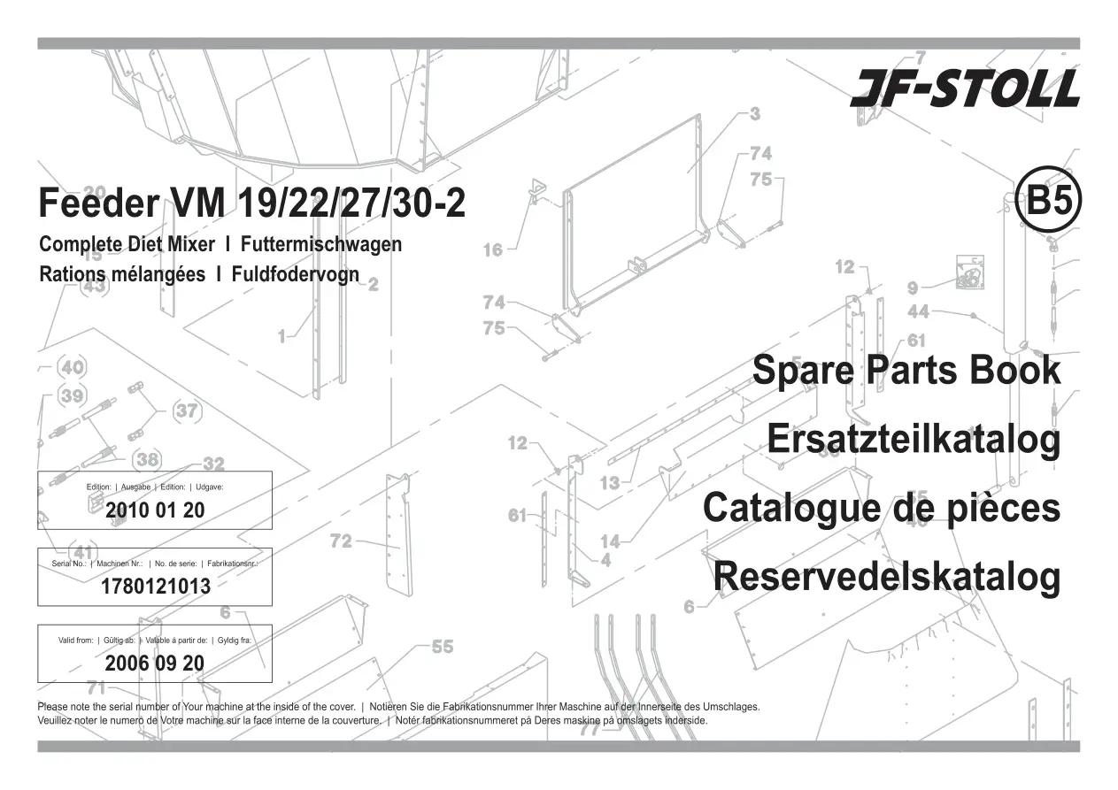 JF Stoll Vm 19 22 27 30 2 2010 2010 Parts Manual